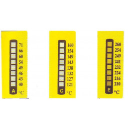 Temperature gauges, 8 fields