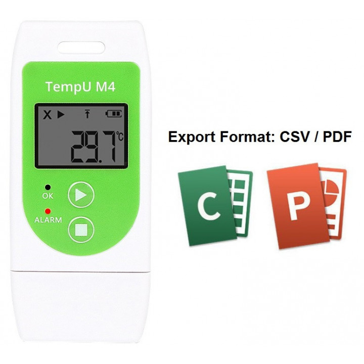 Multi-use temperature data logger TempU M4