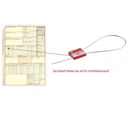 Cable Seal Cable Lock with label Ø 1,5 - 3,5 mm, 500 pieces