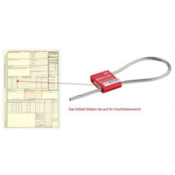 Cable seal Cable Lock with label Ø 5,0 mm, 250 pieces