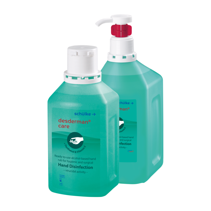 Händedesinfektionsmittel desderman® care 500 ml Euroflasche, 20 Stück Händedesinfektionsmittel desderman® care 500 ml Euroflasche, 20 Stück