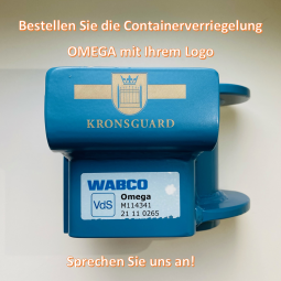 VdS-zertifiziertes Containerschloss Omega inkl. Bügelschloss, 1 Stück