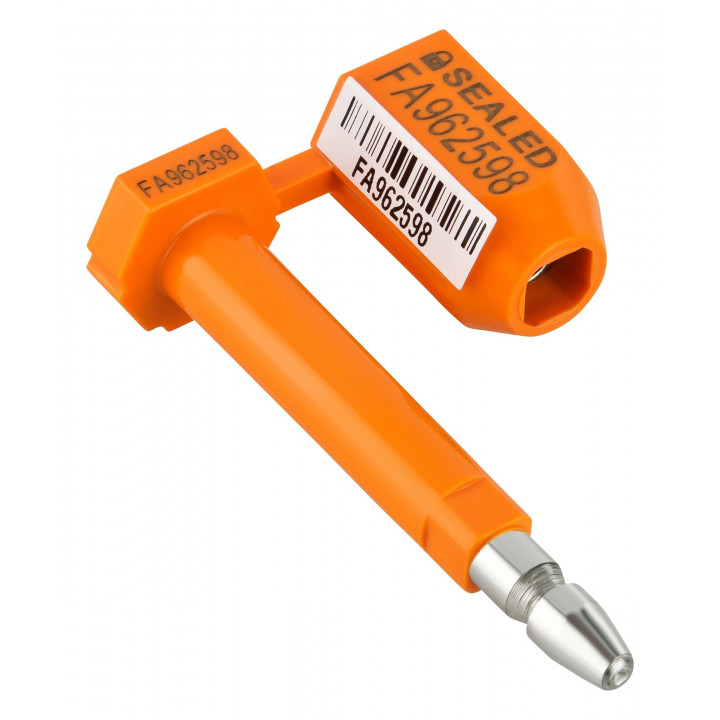Certified container seal lockup with removable ID label (RIDL)