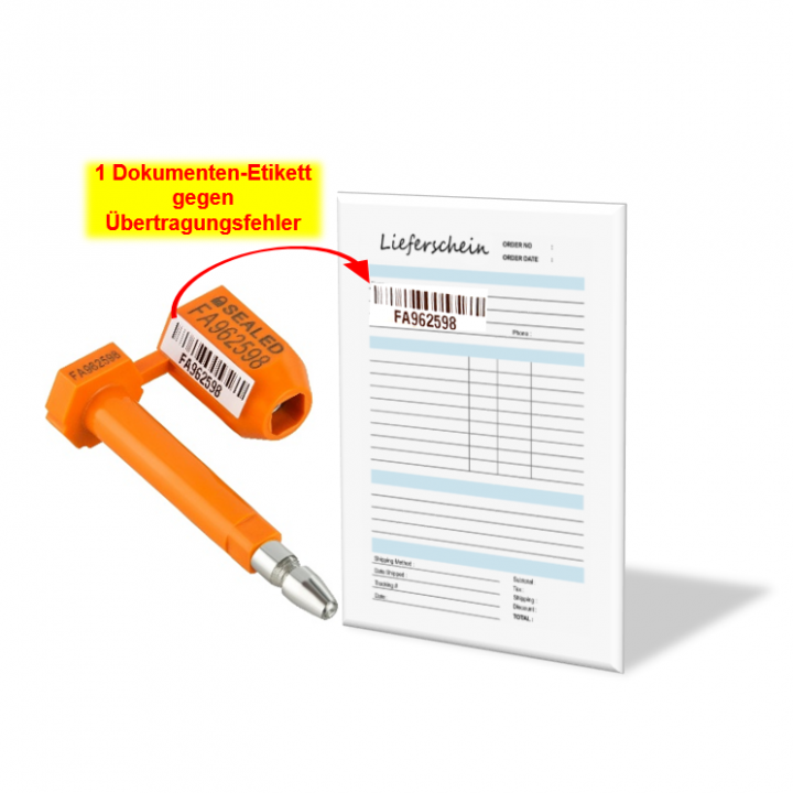Certified container seal lockup with removable ID label (RIDL)