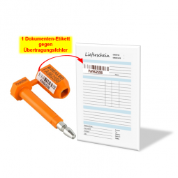 ISO certified bolt seal Lockup RIDL with removable ID label, customized