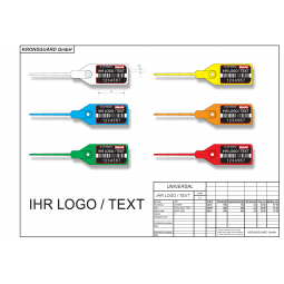 Pull-up seal UNIVERSAL with your logo, various variants, individual