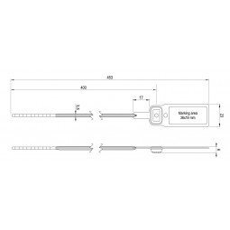 Customizable pull-up seal UNIVERSAL XL from 2,000 pieces