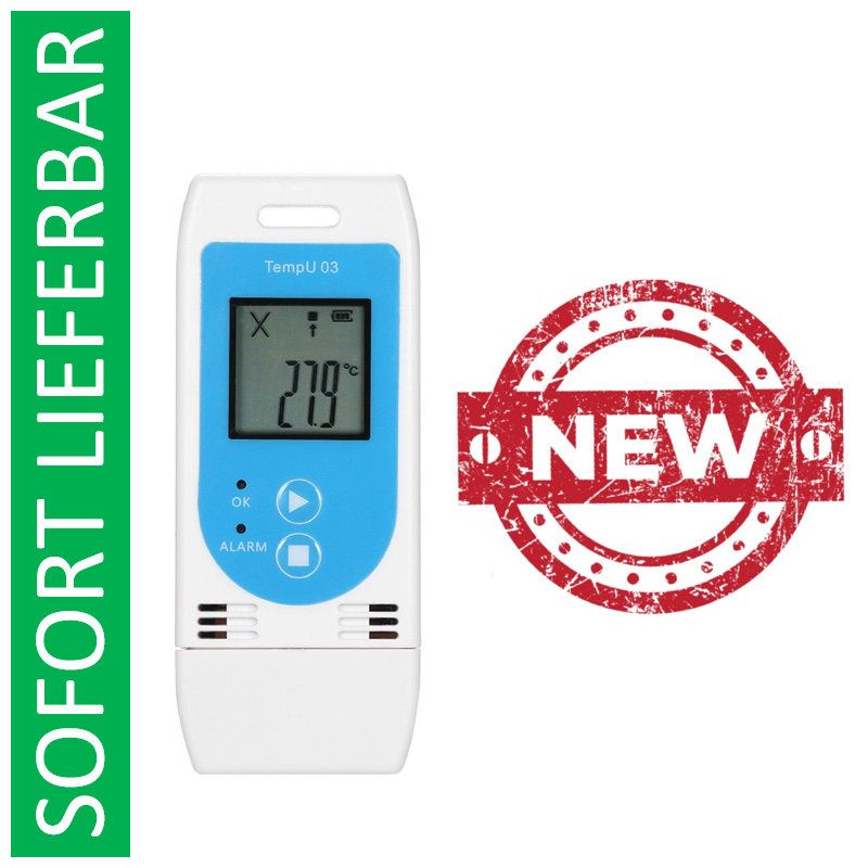 Mehrweg-Datenlogger TempU M3 für Temperatur und Luftfeuchtigkeit Mehrweg-Datenlogger TempU M3 für Temperatur und Luftfeuchtigkeit
