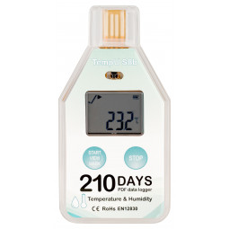 TempU S8b Single-use Data logger for temperature and humidity - Front side