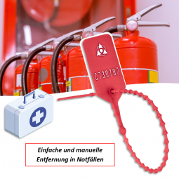 Pull-up seal LightLock for fire extinguisher