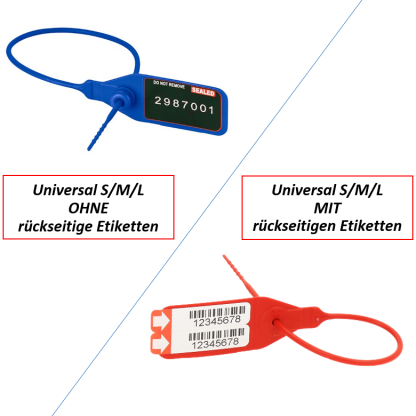 Pull-up seal UNIVERSAL with your logo, various variants, individual