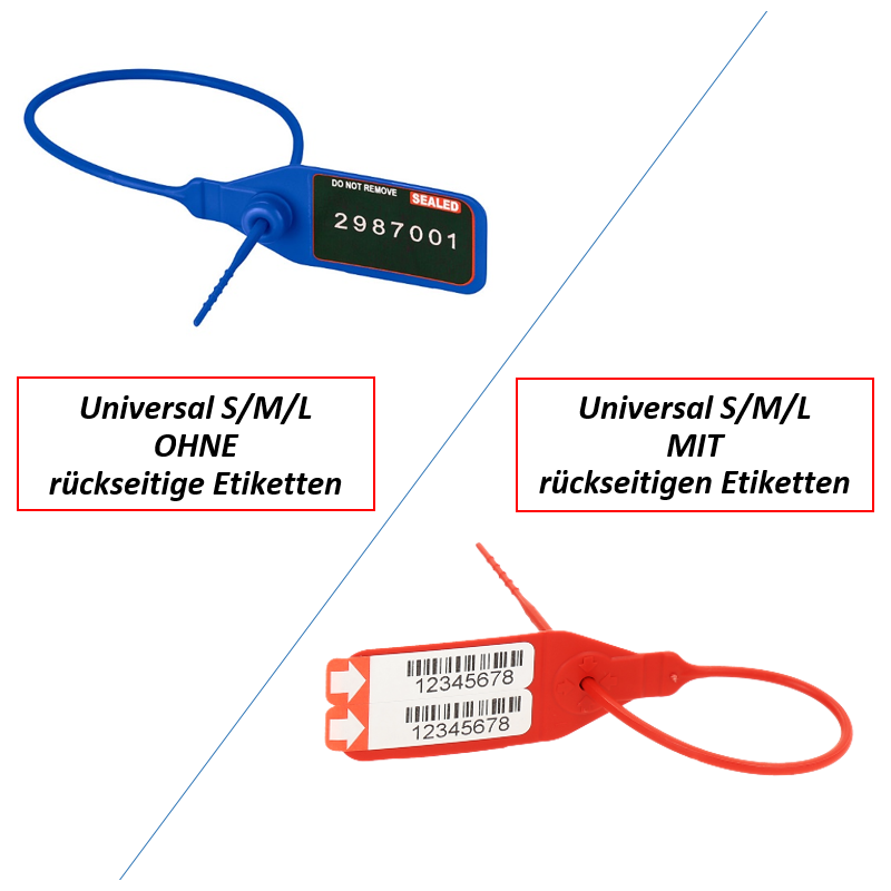 Individuelle Durchziehplombe Universal Individuelle Durchziehplombe Universal