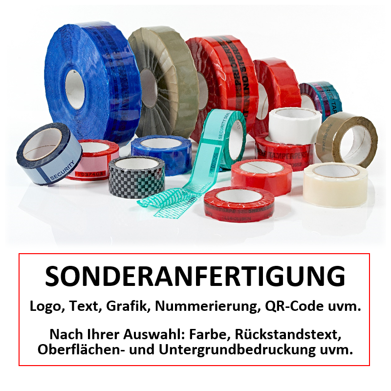 Personalisierbares Sicherheitsklebeband TamperGuard