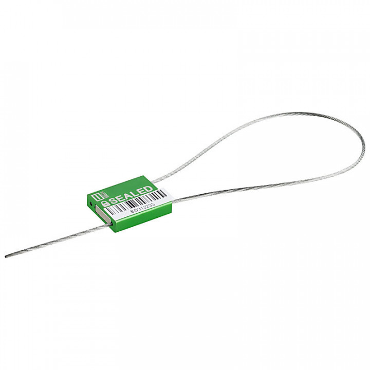 Customized cable seal CableLock Ø 1.5 mm with removable label from 500 pieces