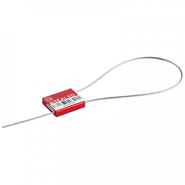 Customized cable seal CableLock Ø 2.5 mm with removable label from 500 pieces