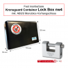 Kronsguard Container Lock Box nw4 mit ABUS Monobloc-Vorhängeschloss