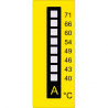 8 Felder-Temperaturmessstreifen Typ A