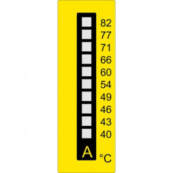 10- Felder-Temperaturmessstreifen Typ A