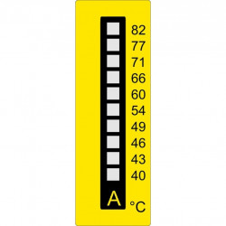 10- Felder-Temperaturmessstreifen Typ A