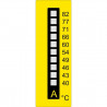 Temperature gauges with 10 fields type A