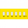 Temperature gauges with 6 fields type A