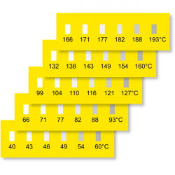 6 Felder-Temperaturmessstreifen