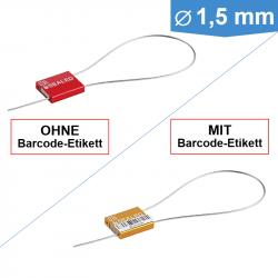 Personalisierbare Kabelplombe CableLock Ø 1,5 mm ab 500 Stück