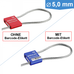 Customizable cable seal CableLock Ø 5.0 mm from 250 pieces