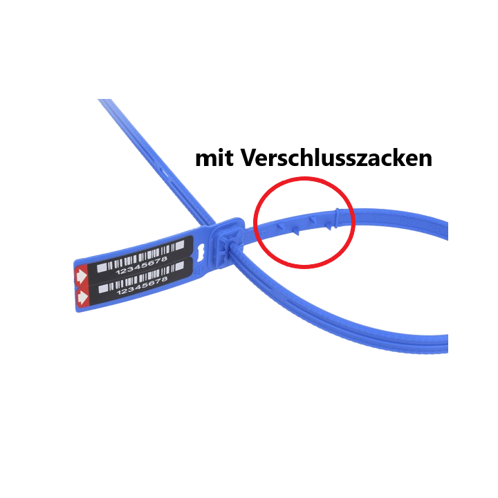 Durchziehplombe UNIVERSAL BAG SEAL mit Verschlusszacken