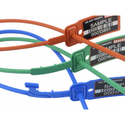 Pull-up seal UNIVERSAL XL with barcode 128 and backside labels, various types