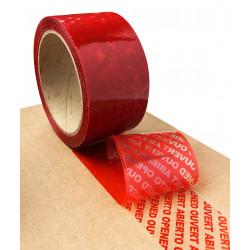 Security tamper-evident tape OmniProtect red
