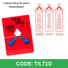 Tilt indicator Tip'N Tell
