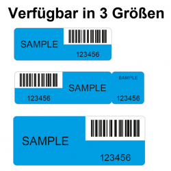 VOID Sicherheitsetikett ohne Rückstand - Verfügbar in 3 Größen