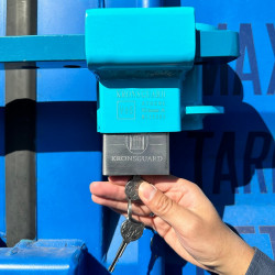 Containerschloss Omega® ATHENE® mit VdS-Zertifizierung inkl. Kronsguard PL-700 Hang-/ Bügelschloss