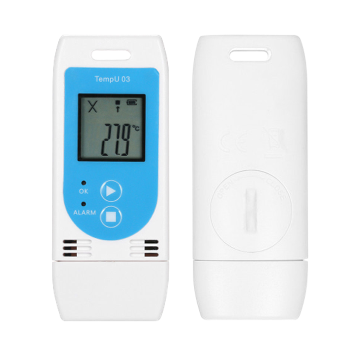 TempU M3 Multi-use Data logger for temperature and humidity - Front side and back side