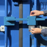 Containerschloss Basis mit PowerLock PL-700 Bügelschloss