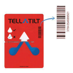 Tilt indicator Tell-A-Tilt with serial number