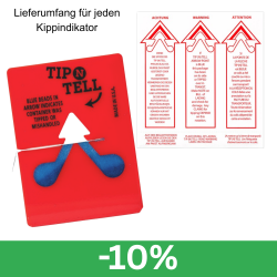 Tilt indicator Tip'N Tell