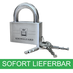 Kronsguard Hang-/Bügelschloss inkl. 3 Schlüsseln