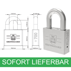 Kronsguard PL-700 heavy duty padlock