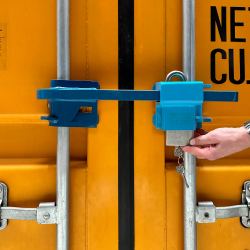 Container Lock Omega® ATHENE® with VdS certification, incl. Kronsguard PL-700 Padlock Lock