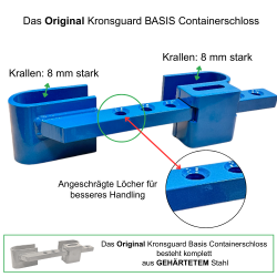 The Original Kronsguard BASIS Container Lock compared to other locks on the Market