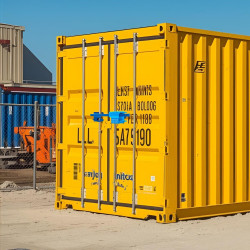 Containerschloss Omega® ATHENE® mit VdS-Zertifizierung inkl. Kronsguard PL-700 Hang-/ Bügelschloss