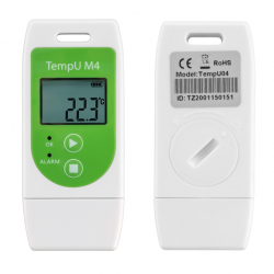 Mehrweg-Datenlogger TempU M4 - Vorder- und Rückseite
