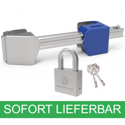 Kronsguard CTL MEGAA Containerschloss inkl. Kronsguard PL-700 Hang-/ Bügelschloss