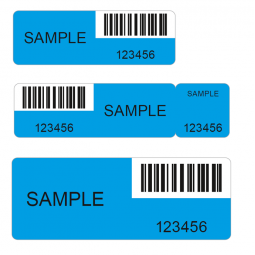 VOID Sicherheitsetiketten ohne Rückstand blau verschiedene Größen
