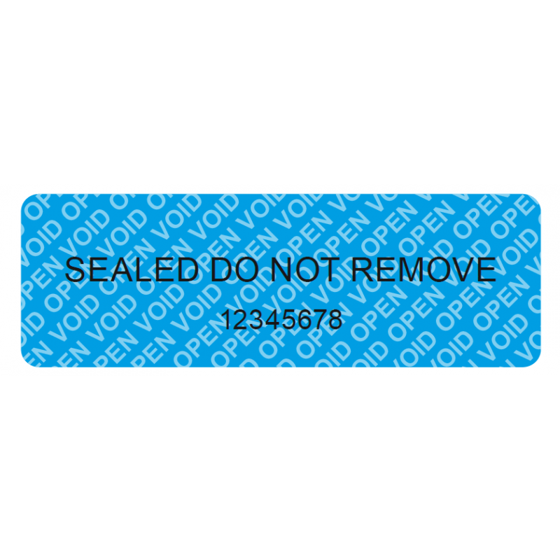 VOID security labels without residue, individual, 1,000 pcs.