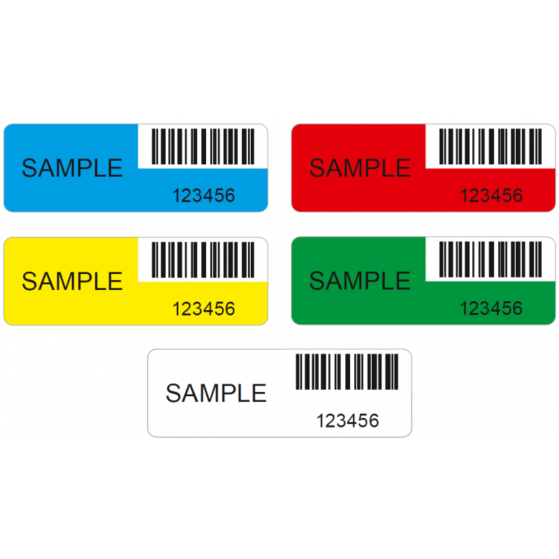 Individual VOID security labels without residue from 1,000 pcs