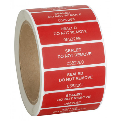 VOID security labels with residue