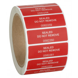 VOID security labels with residue